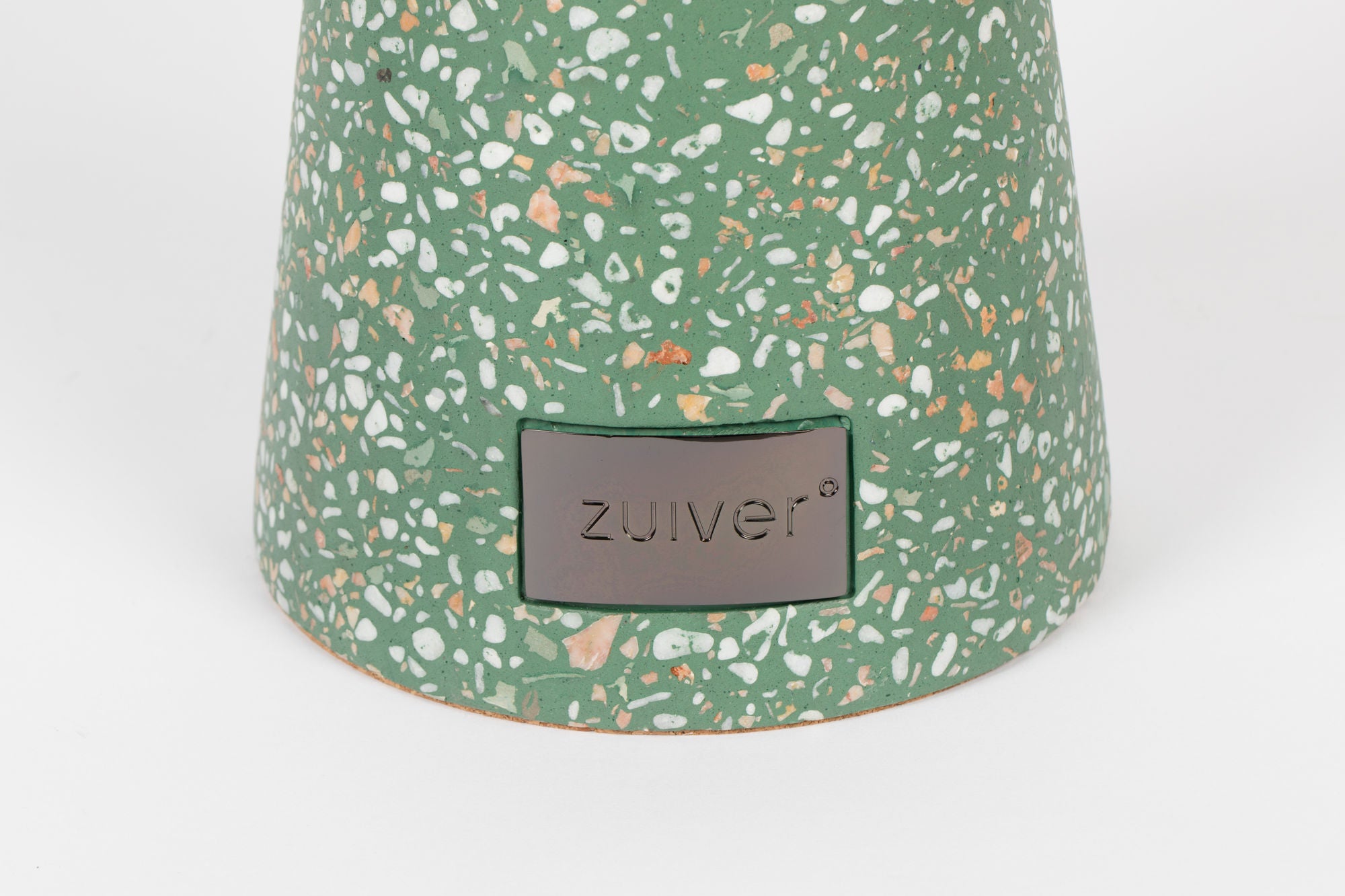 Zuiver Victoria Green Terrazzo Round Side Table